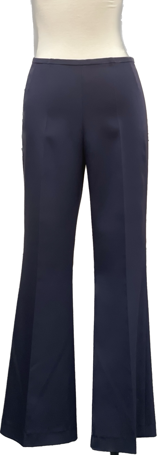 The Ella - Navy Blue Silk Pants